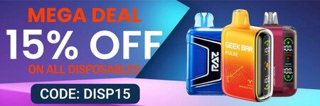 Supplied illustrated Provape promotional banner with a discount-code claim
